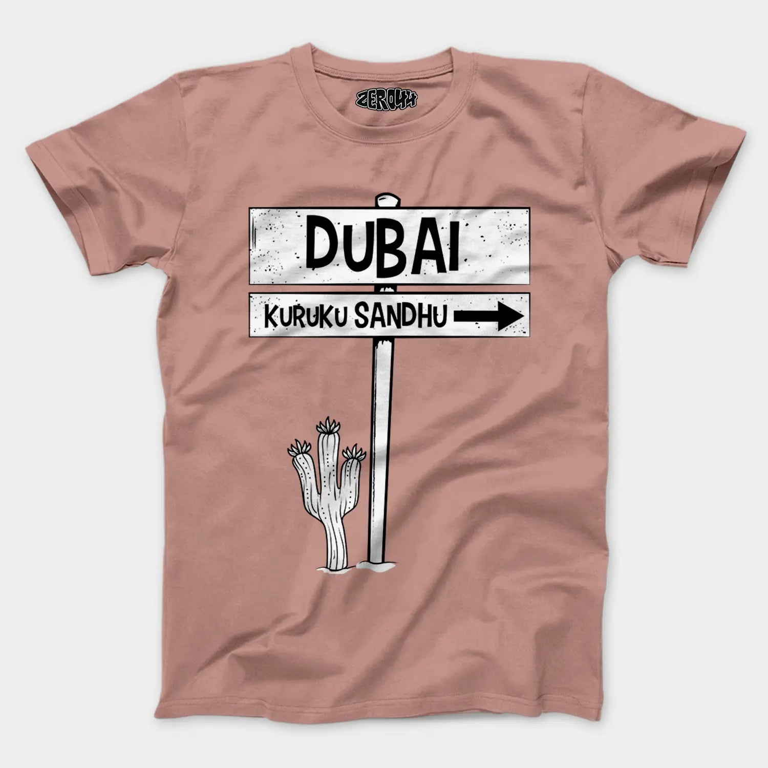 Dubai Kuruku Sandhu Men/Unisex T-Shirt in Mushroom Color