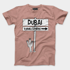 Dubai Kuruku Sandhu Men/Unisex T-Shirt in Mushroom Color