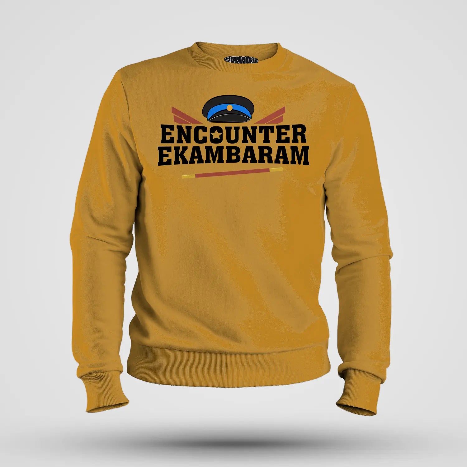 Encounter Ekambaram Men/Unisex Sweatshirt in Mustard Yellow Color