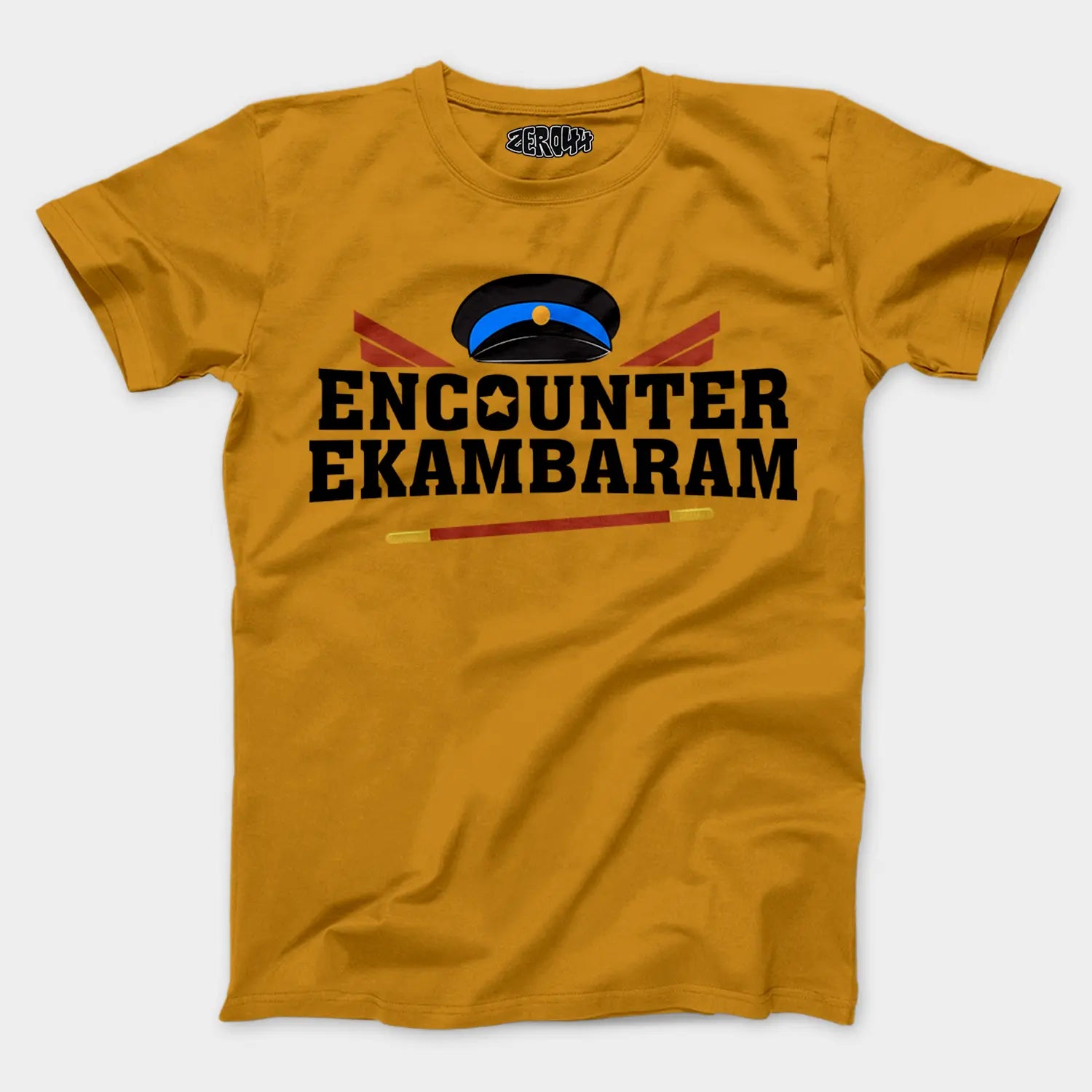Encounter Ekambaram Men/Unisex T-Shirt in Mustard Yellow Color
