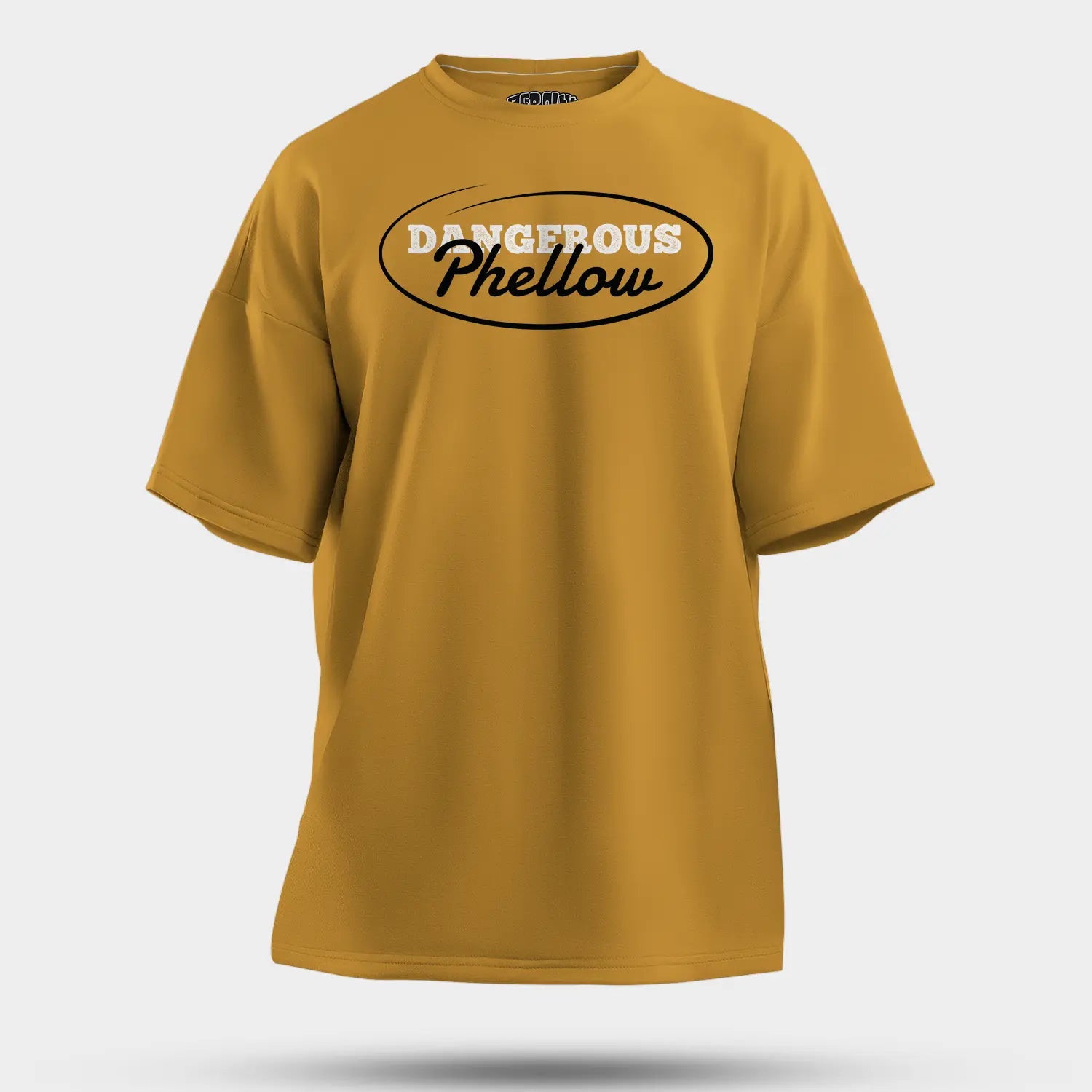 Dangerous Phellow Men/Unisex Oversized T-Shirt in Mustard Yellow Color