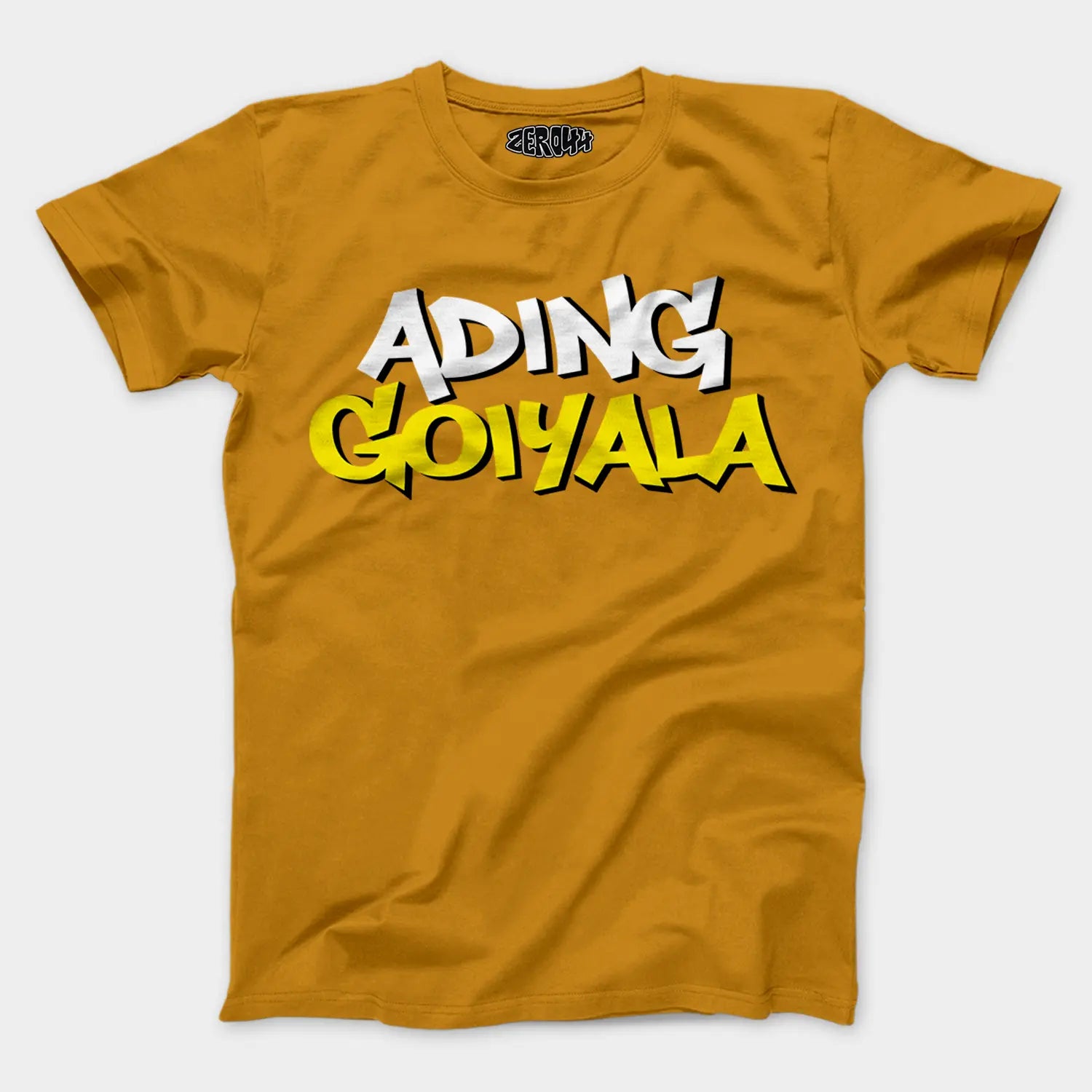 Ading Goiyala Men/Unisex T-Shirt in Mustard Yellow Color