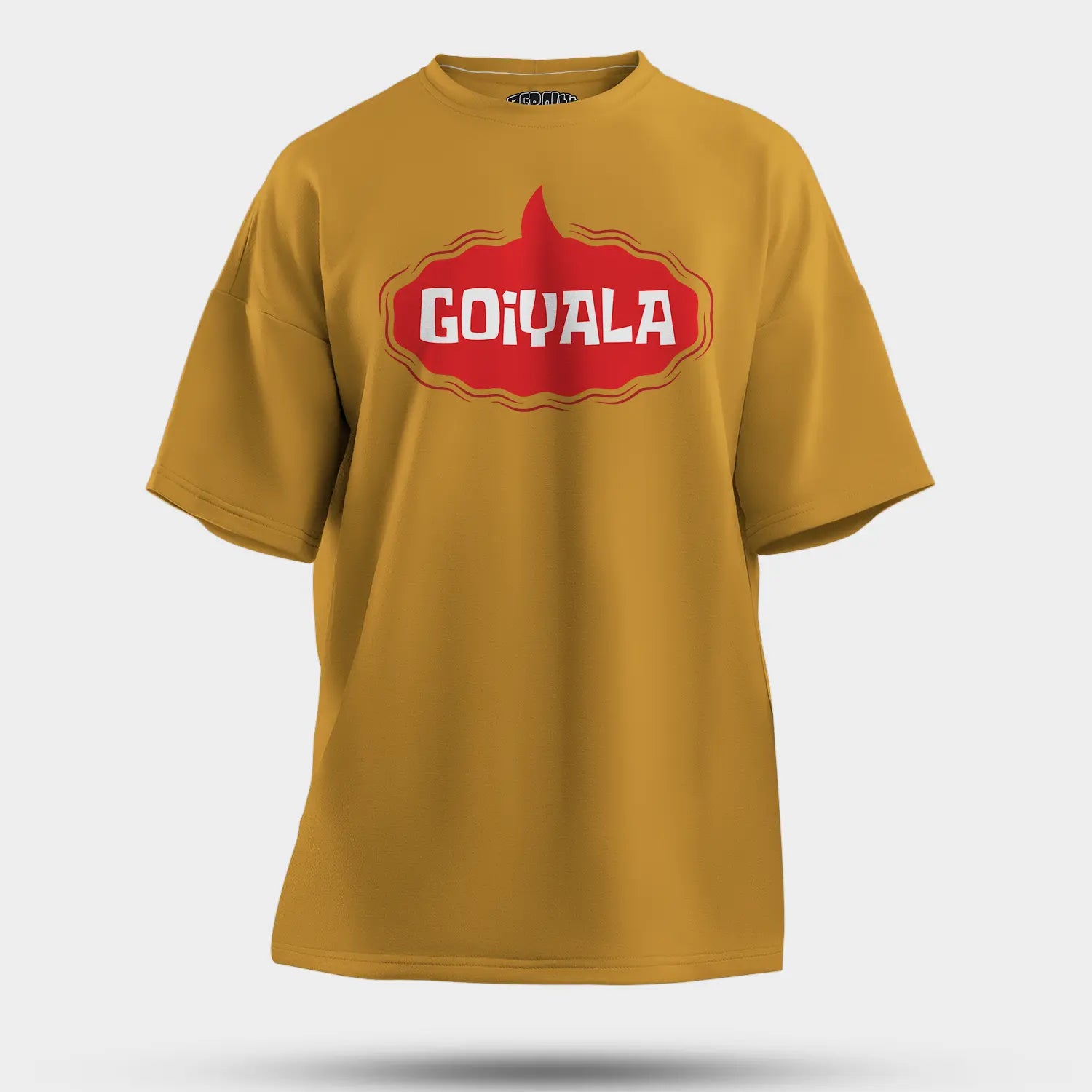 Goiyala Men/Unisex Oversized T-Shirt in Mustard Yellow Color