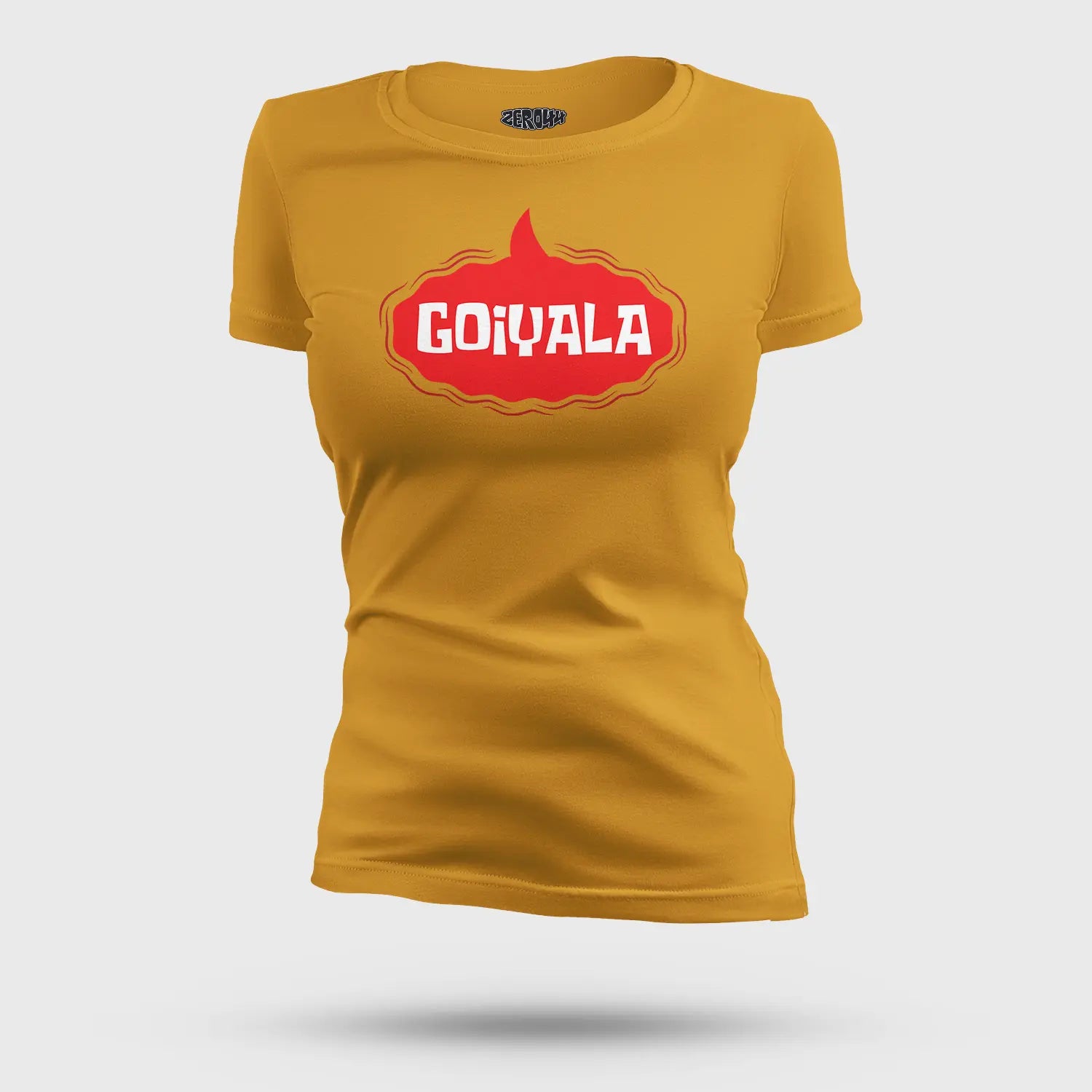 Goiyala Women's T-Shirt in Mustard Yellow Color