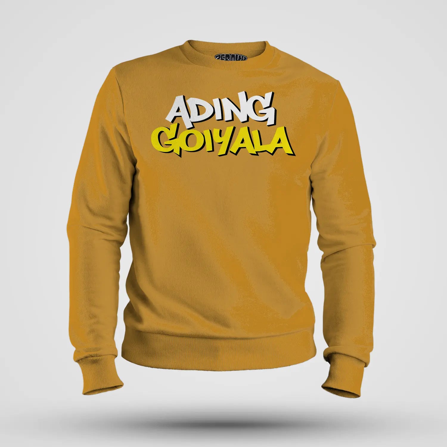 Ading Goiyala Men/Unisex Sweatshirt in Mustard Yellow Color
