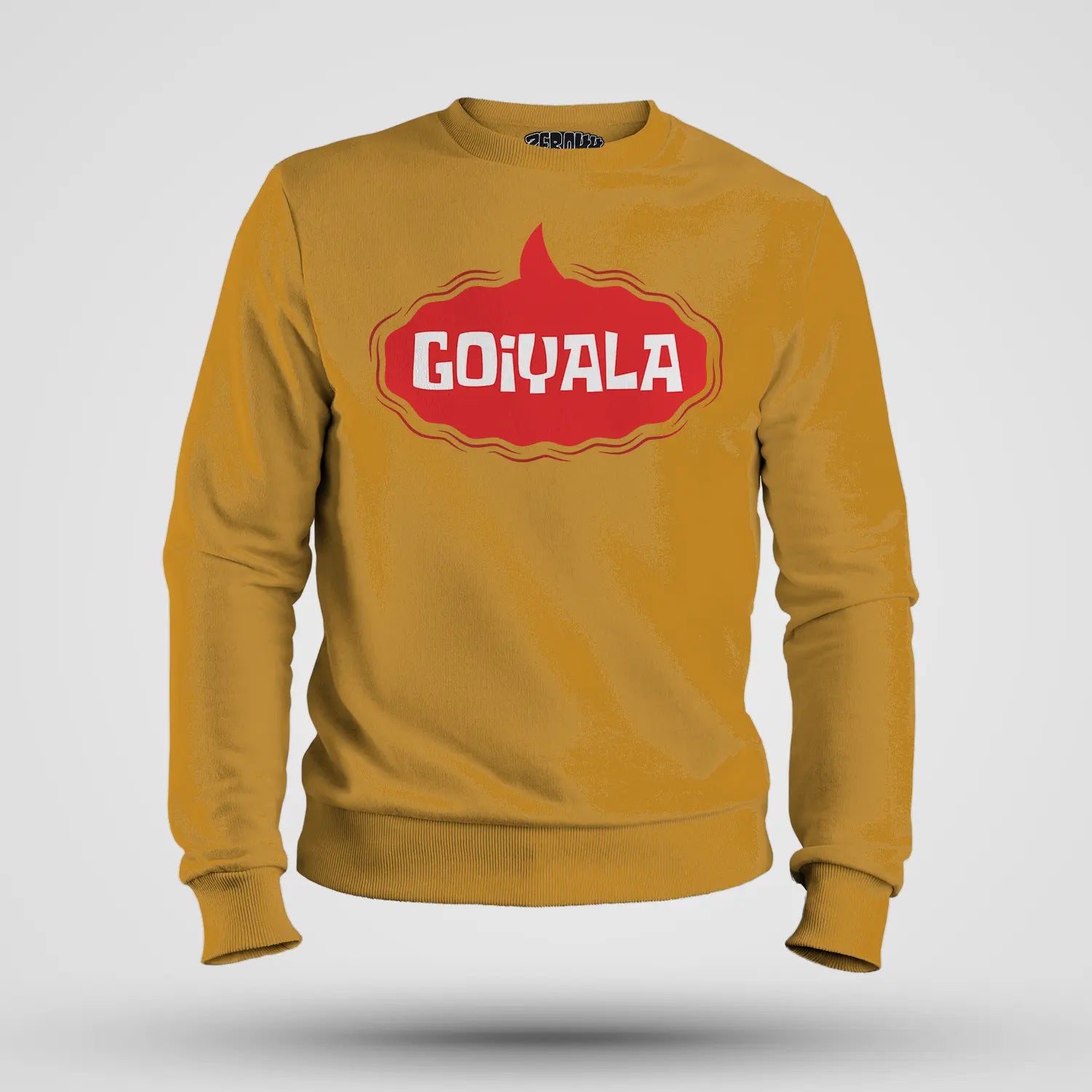 Goiyala Men/Unisex Sweatshirt in Mustard Yellow Color