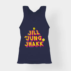 Jill Jung Jhakk Women's Tank Top in Navy Blue Color