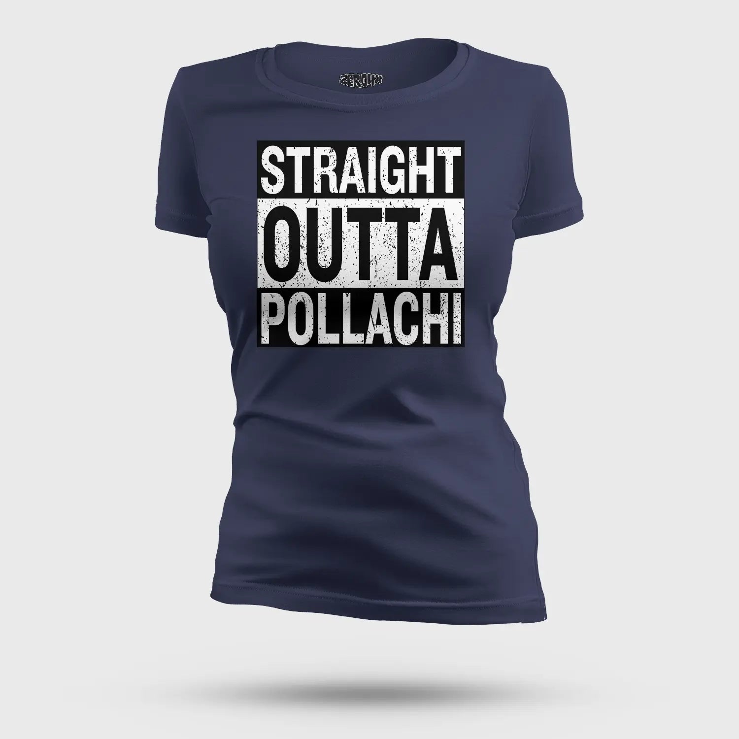 Straight Outta Pollachi Women's T-Shirt in Navy Blue Color