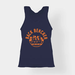 Back Bencher Women's Tank Top in Navy Blue Color