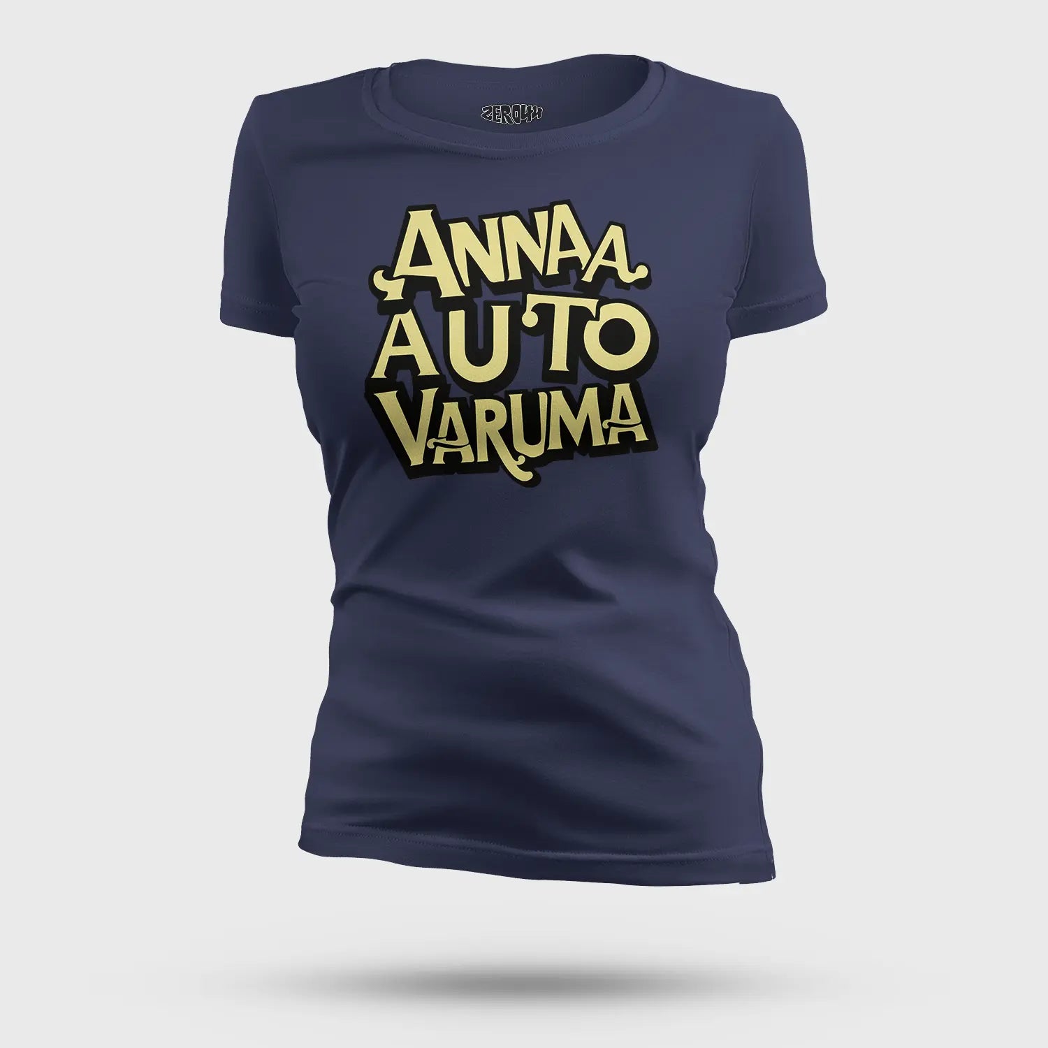 Anna Auto Varuma Women's T-Shirt in Navy Blue Color