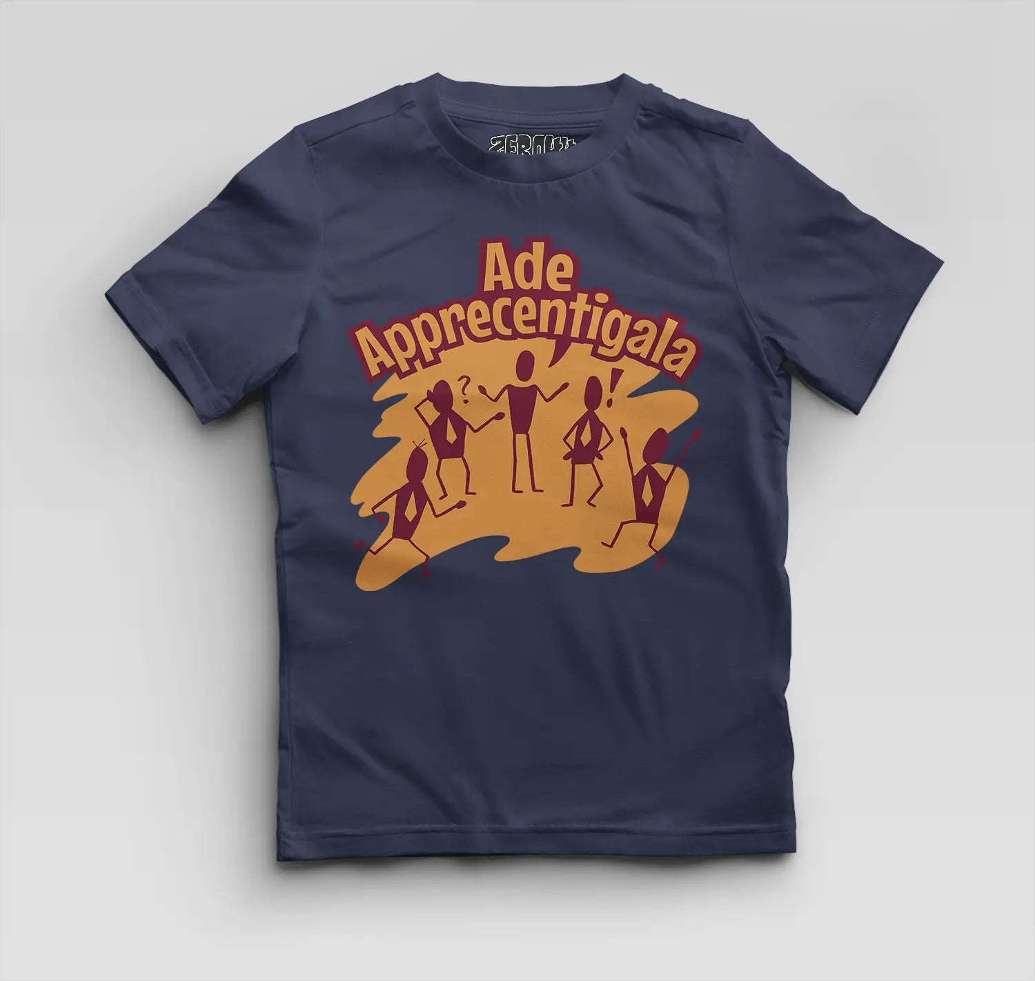 Ade Apprecentingala Boys Round Neck T-Shirt in Navy Blue Color