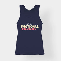 Emotional Ekambaram Women's Tank Top in Navy Blue Color