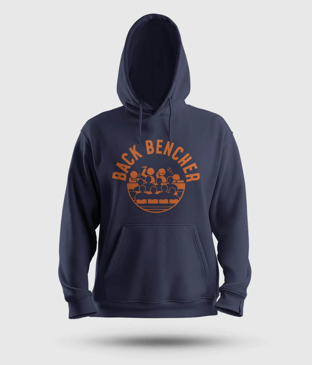 Back Bencher Men/Unisex Hoodie in Navy Blue Color