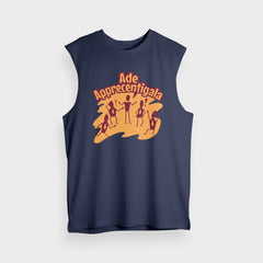 Ade Apprecentingala Men/Unisex Tank Top in Navy Blue Color