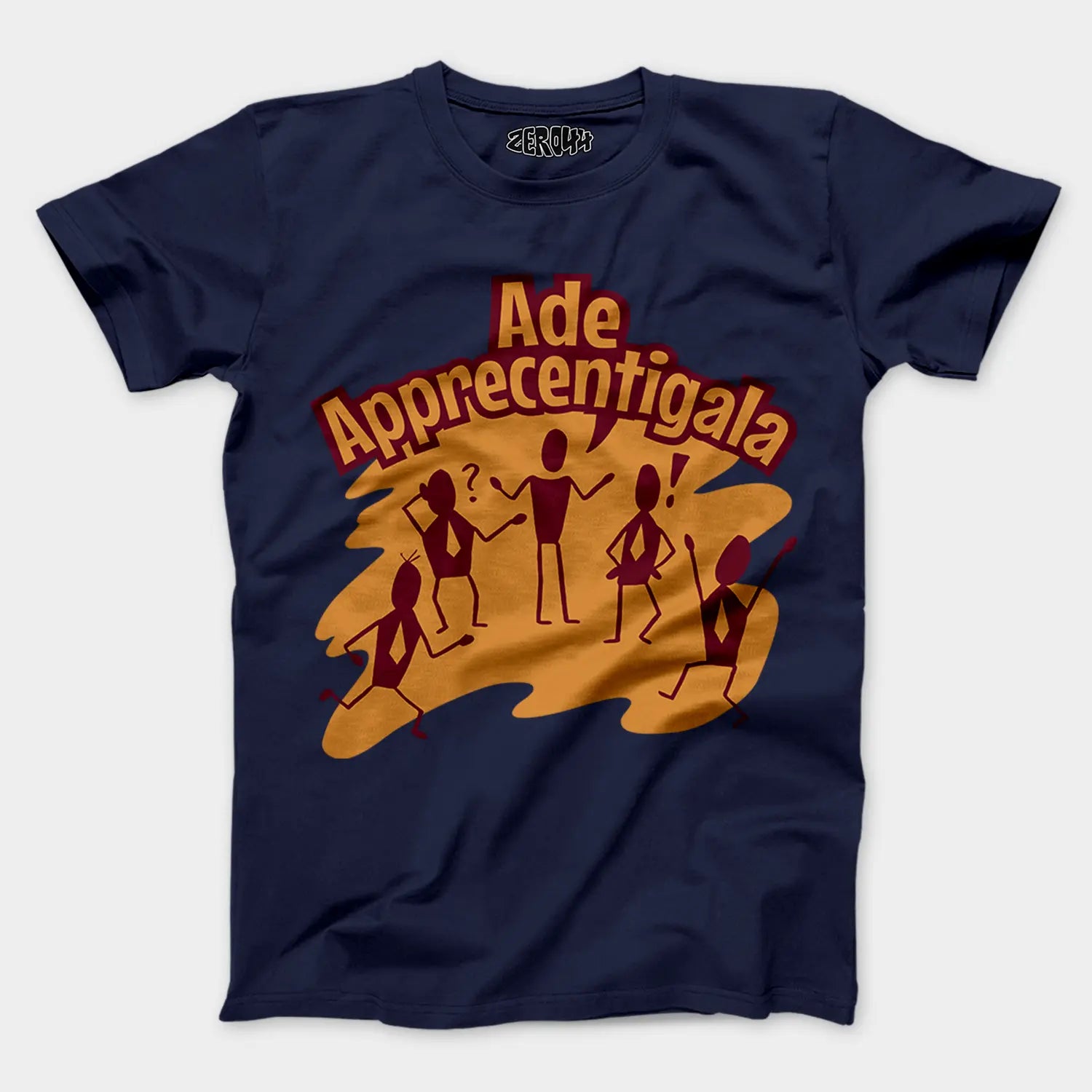 Ade Apprecentingala Men/Unisex T-Shirt in Navy Blue Color