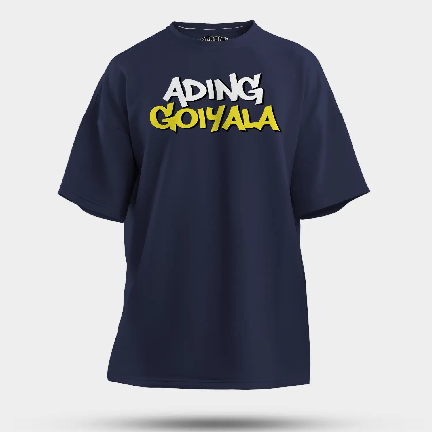 Ading Goiyala Men/Unisex Oversized T-Shirt in Navy Blue Color