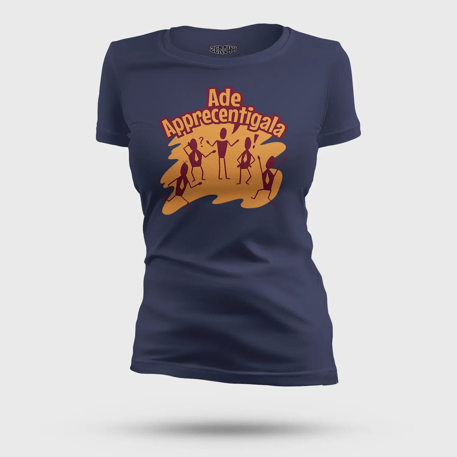 Ade Apprecentingala Women's T-Shirt in Navy Blue Color