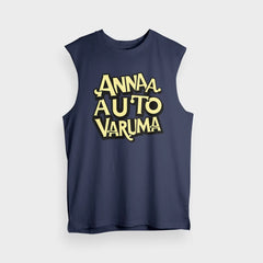 Anna Auto Varuma Men/Unisex Tank Top in Navy Blue Color