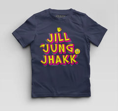 Jill Jung Jhakk Boys Round Neck T-Shirt in Navy Blue Color