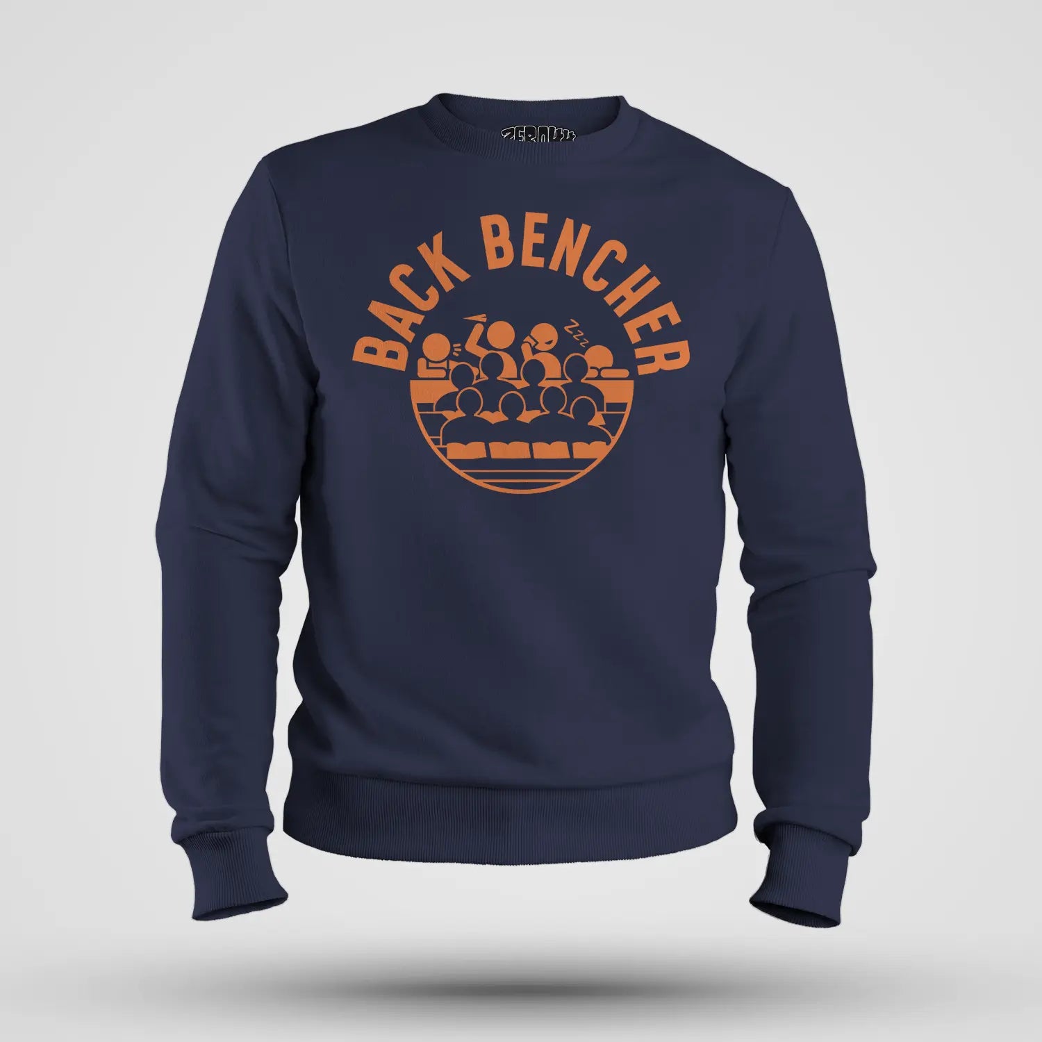 Back Bencher Men/Unisex Sweatshirt in Navy Blue Color