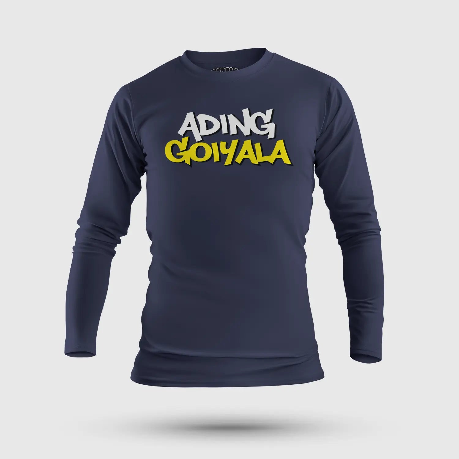 Ading Goiyala Men/Unisex Long Sleeve T-Shirt in Navy Blue Color