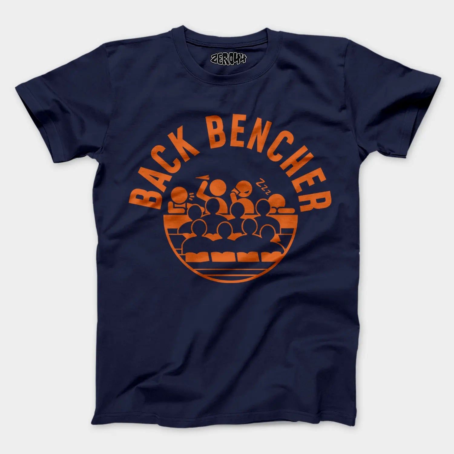 Back Bencher Men/Unisex T-Shirt in Navy Blue Color