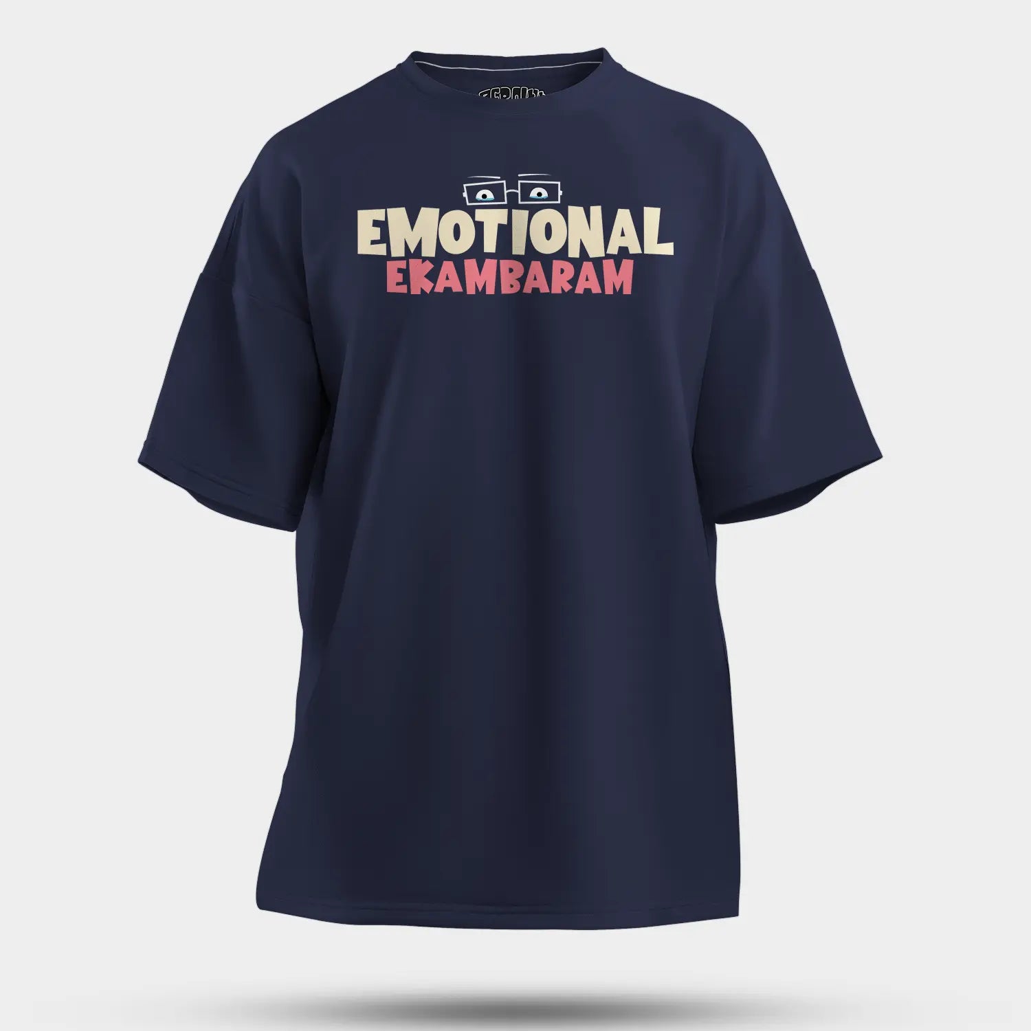 Emotional Ekambaram Men/Unisex Oversized T-Shirt in Navy Blue Color