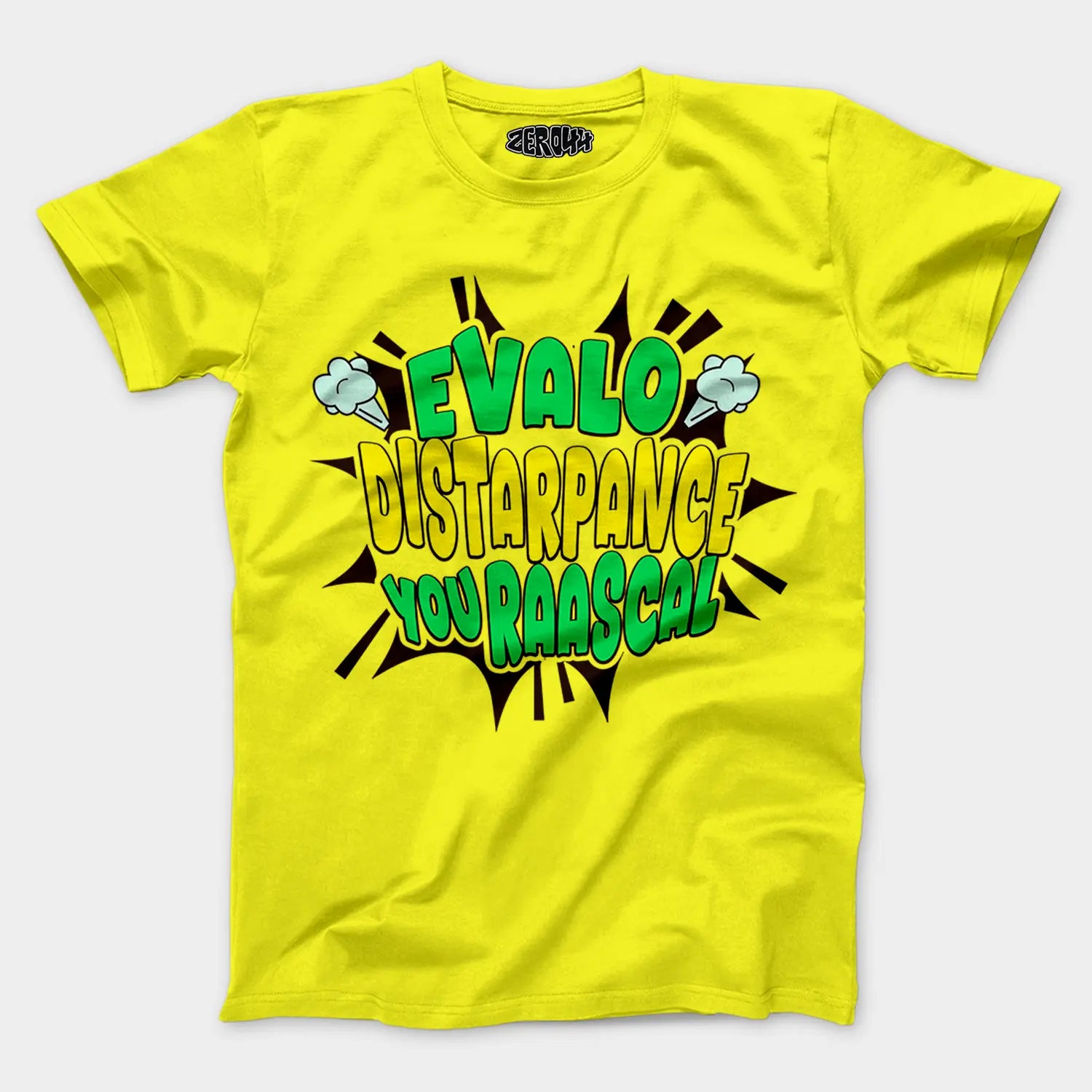 Evalo Distarpance You Raascal Men/Unisex T-Shirt in New Yellow Color