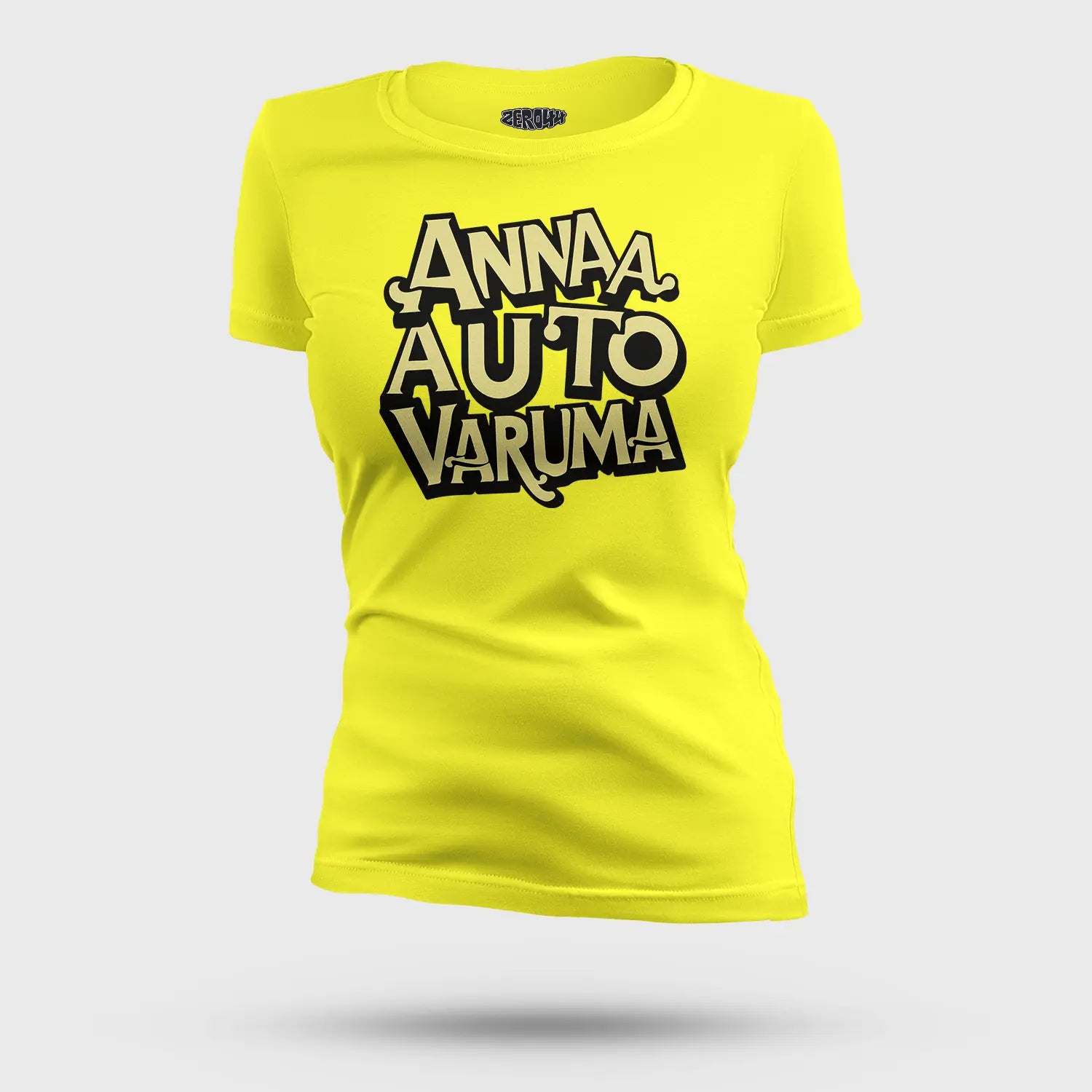 Anna Auto Varuma Women's T-Shirt in New Yellow Color