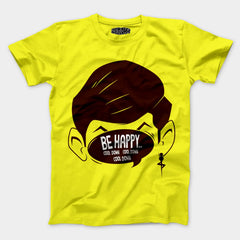 Be Happy Cool Down Cool Down Cool Down Men/Unisex T-Shirt in New Yellow Color