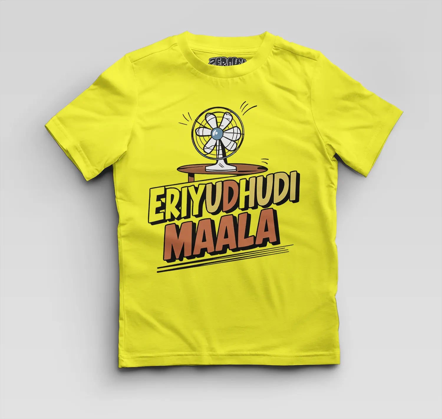 Eriyudhudi Maala Boys Round Neck T-Shirt in New Yellow Color