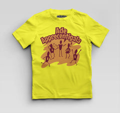 Ade Apprecentingala Boys Round Neck T-Shirt in New Yellow Color