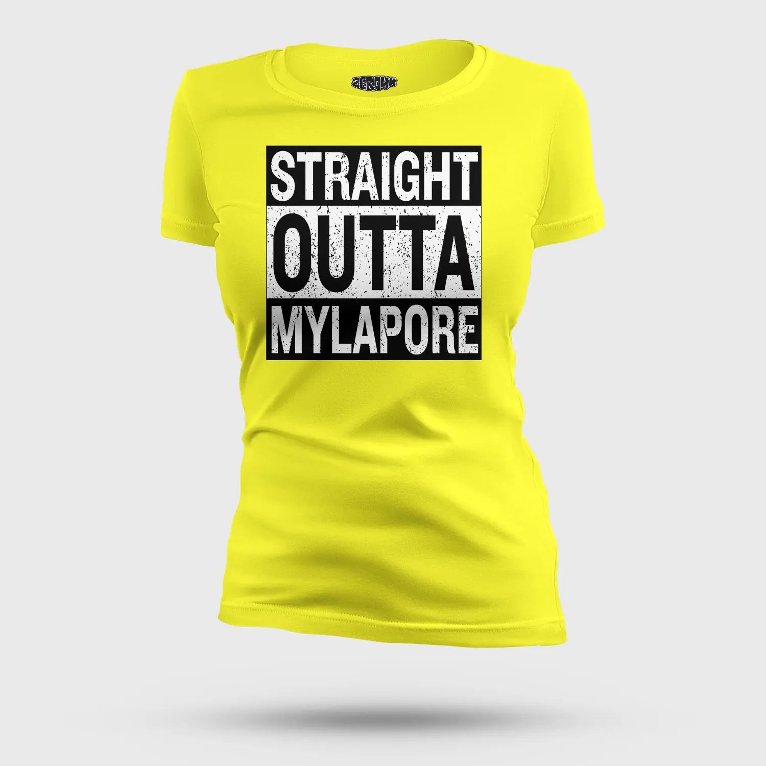 Straight Outta Mylapore Women's T-Shirt in New Yellow Color