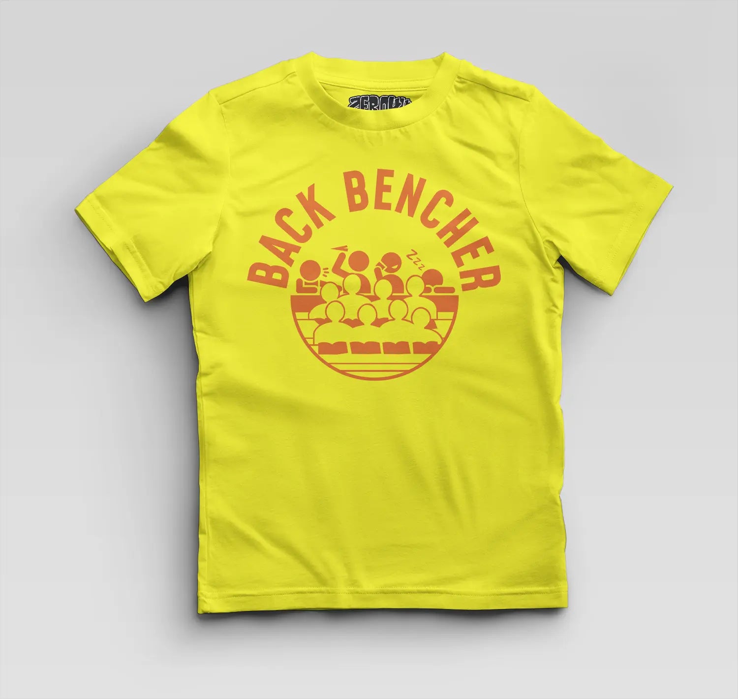 Back Bencher Boys Round Neck T-Shirt in New Yellow Color