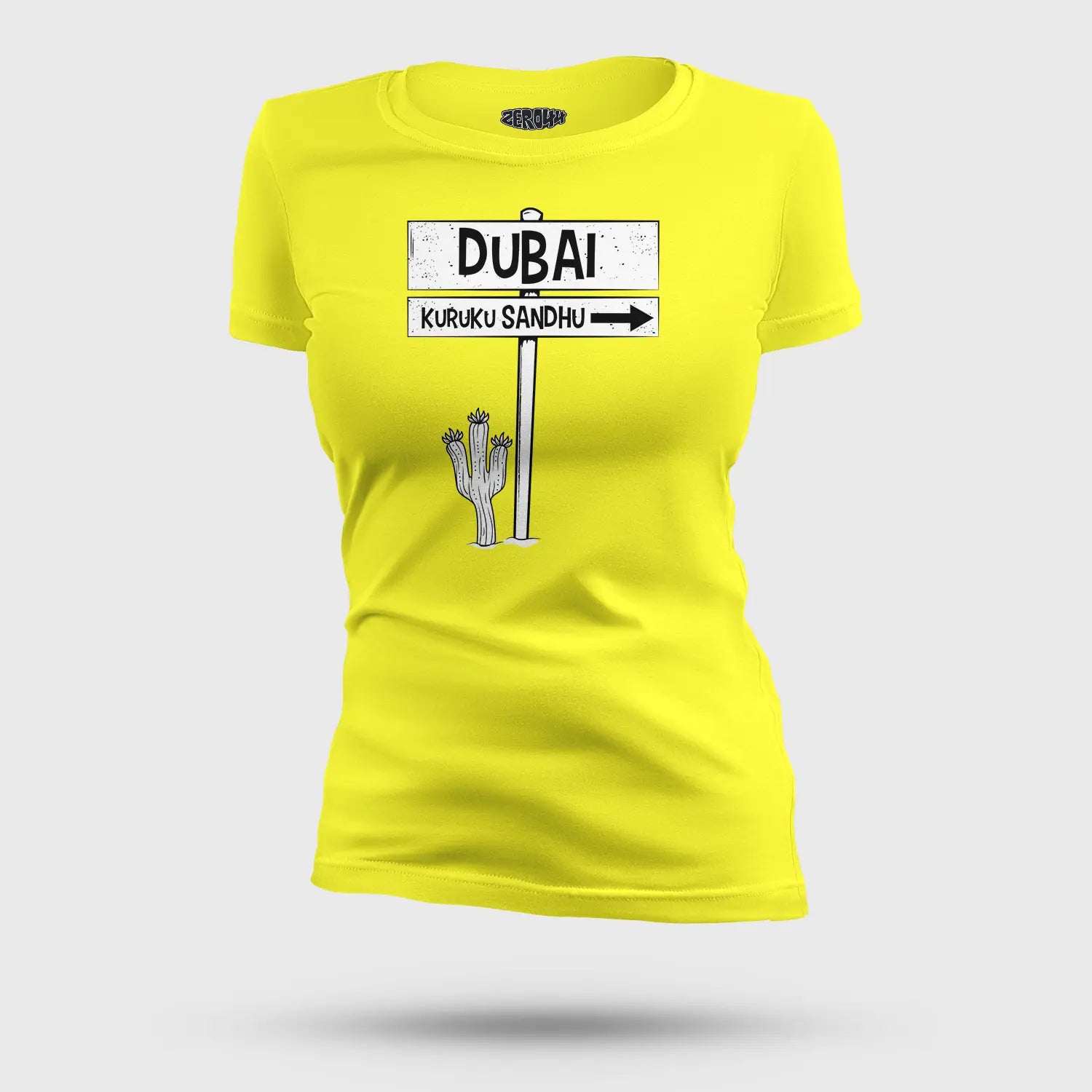 Dubai Kuruku Sandhu Women's T-Shirt in New Yellow Color