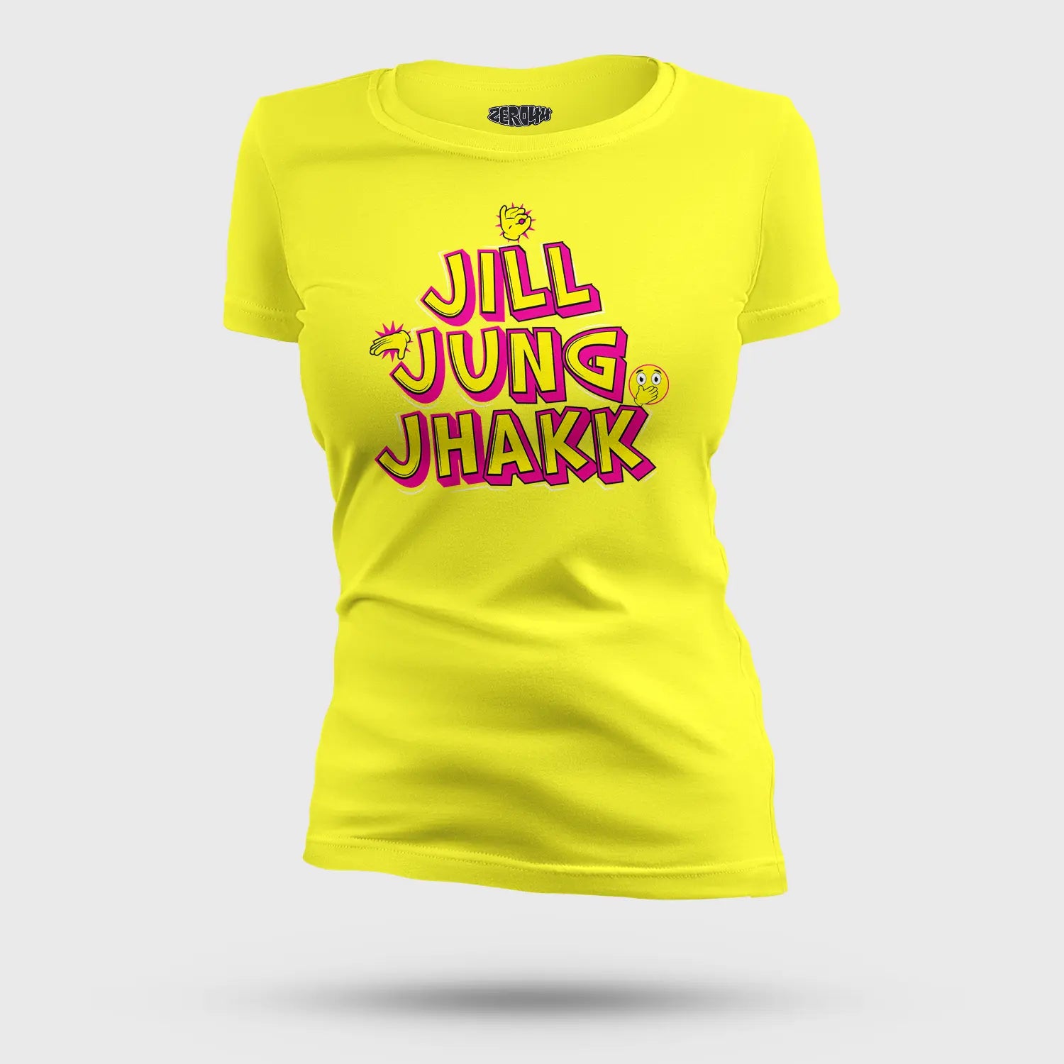 Jill Jung Jhakk Women's T-Shirt in New Yellow Color