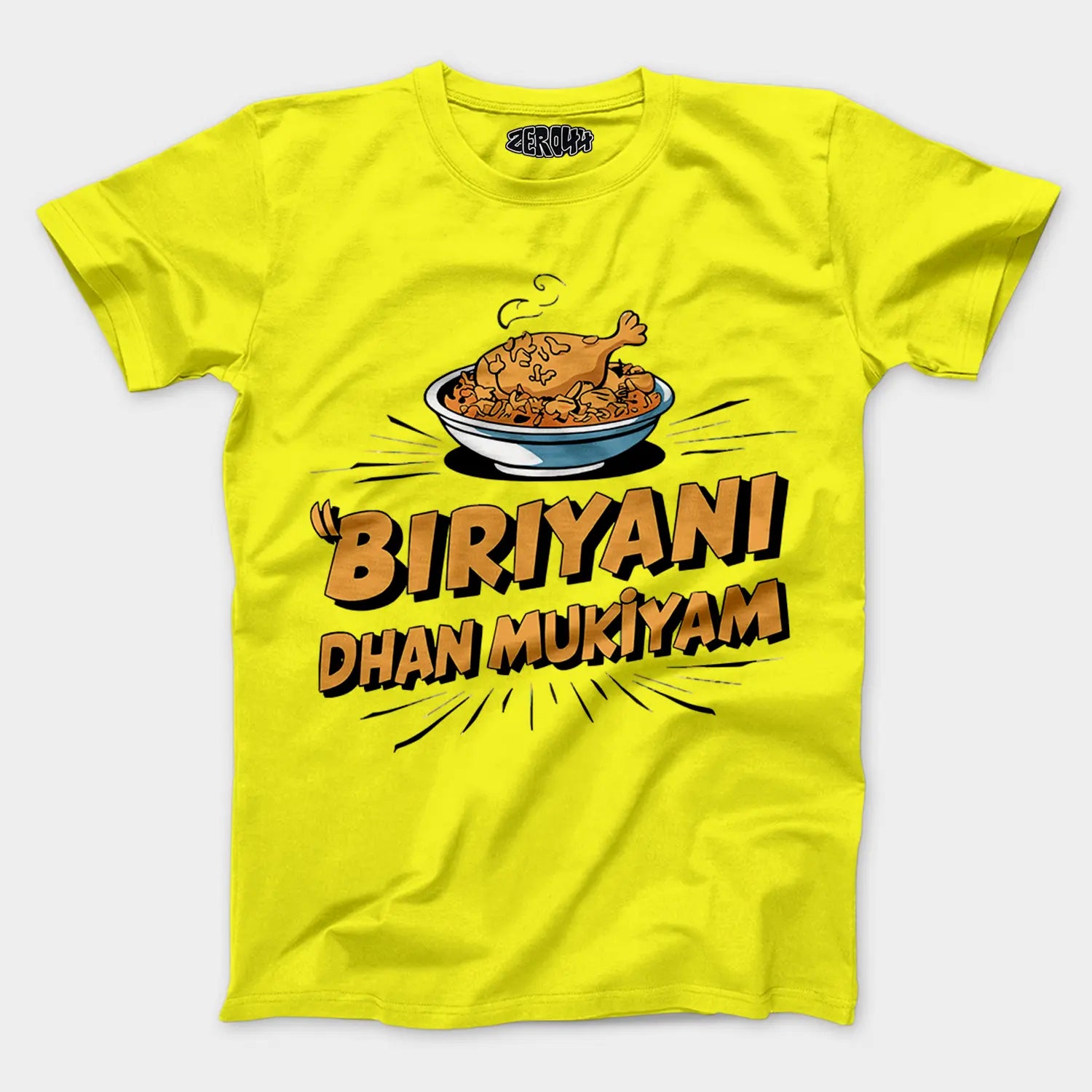 Biriyani Dhan Mukiyam Men/Unisex T-Shirt in New Yellow Color