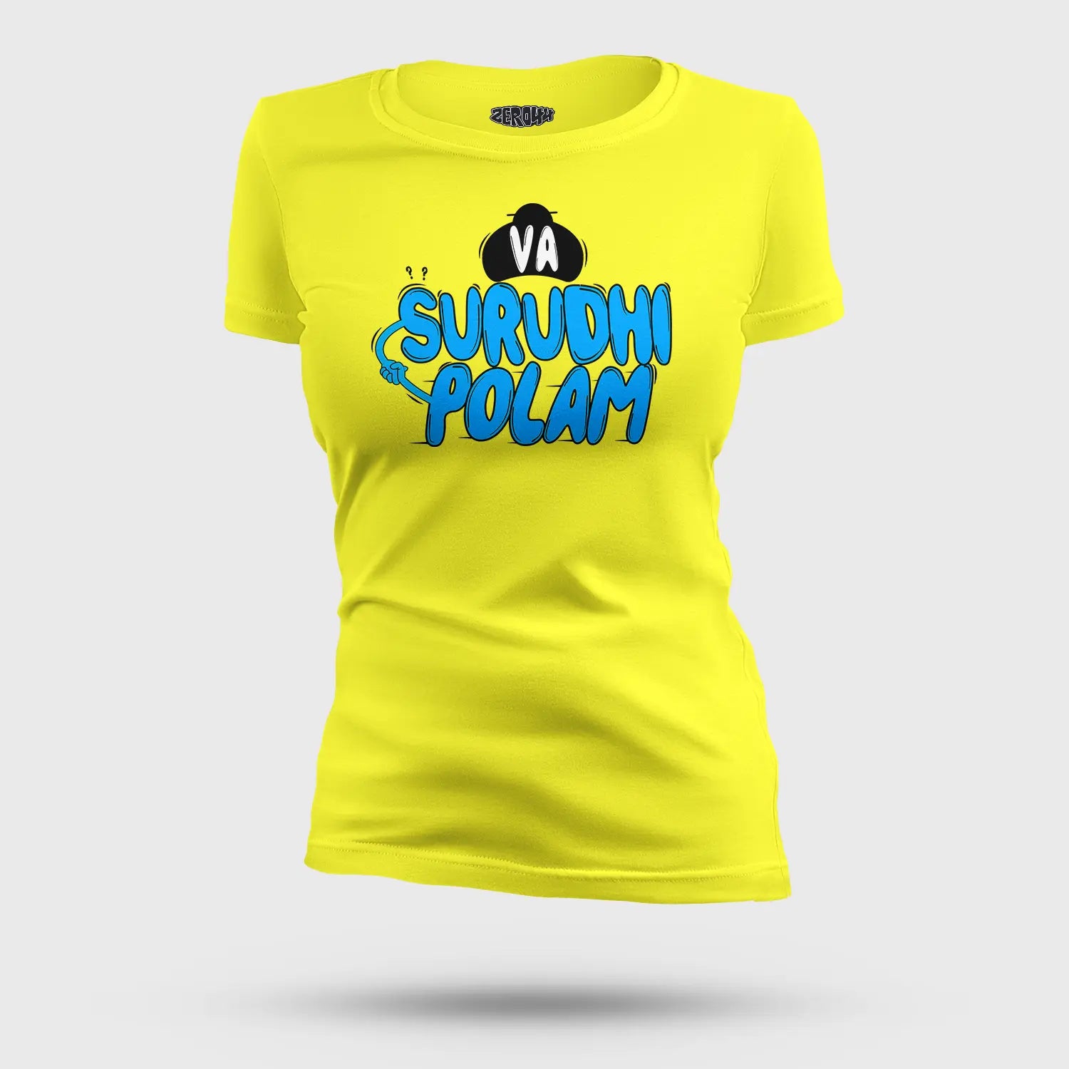 Va Surudhi Polam Women's T-Shirt in New Yellow Color