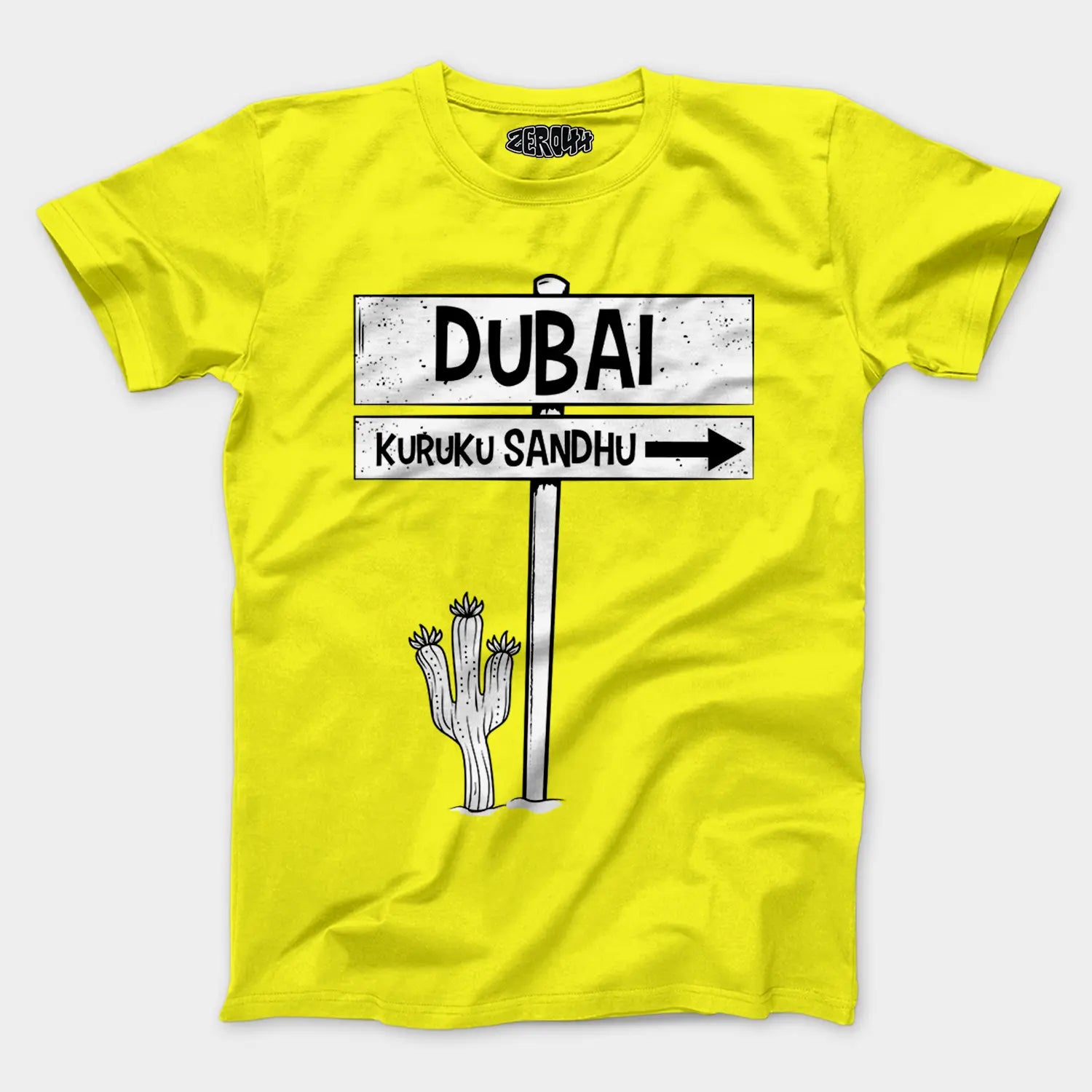 Dubai Kuruku Sandhu Men/Unisex T-Shirt in New Yellow Color