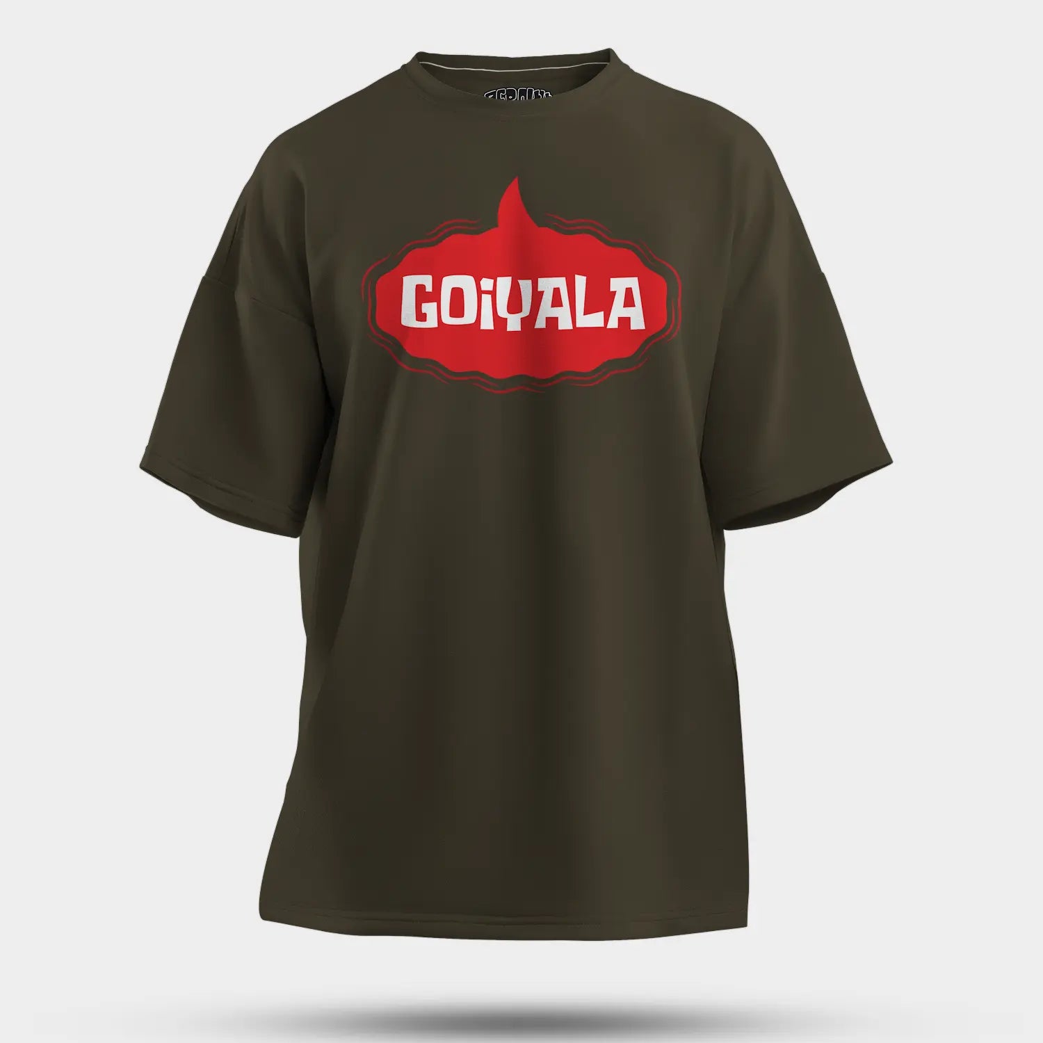 Goiyala Men/Unisex Oversized T-Shirt in Olive Green Color