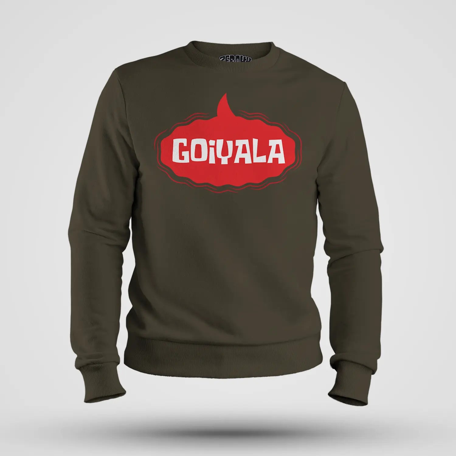 Goiyala Men/Unisex Sweatshirt in Olive Green Color