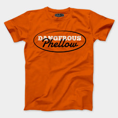 Dangerous Phellow Men/Unisex T-Shirt in Orange Color