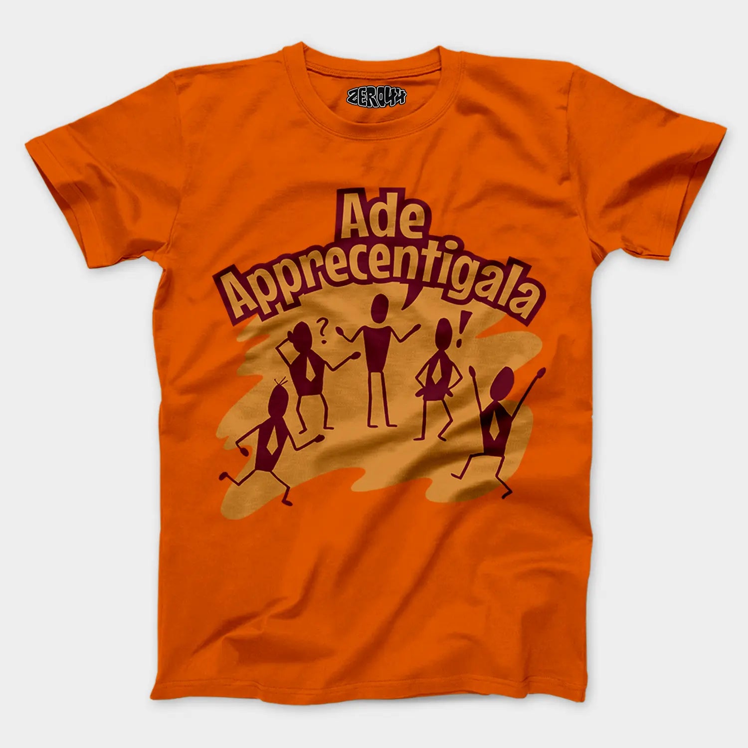 Ade Apprecentingala Men/Unisex T-Shirt in Orange Color