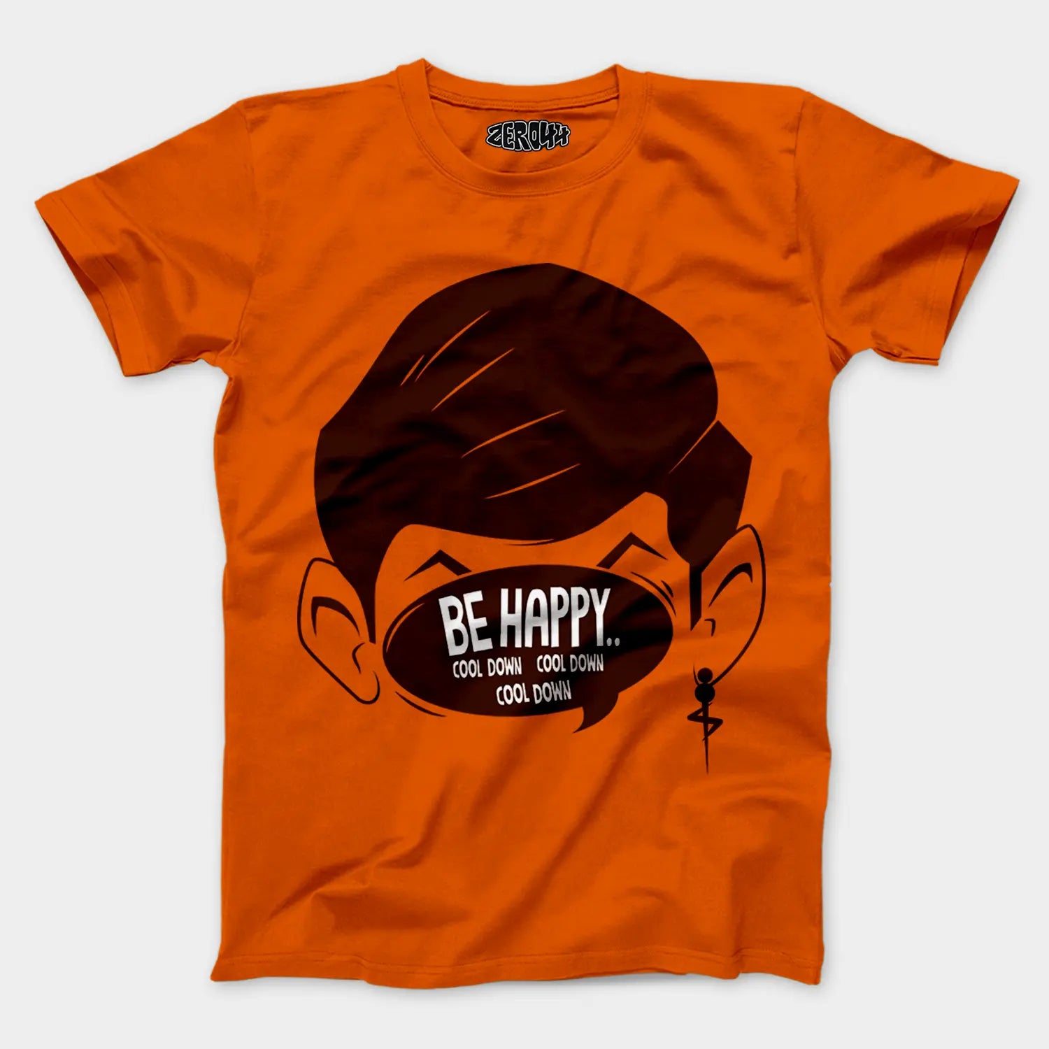 Be Happy Cool Down Cool Down Cool Down Men/Unisex T-Shirt in Orange Color
