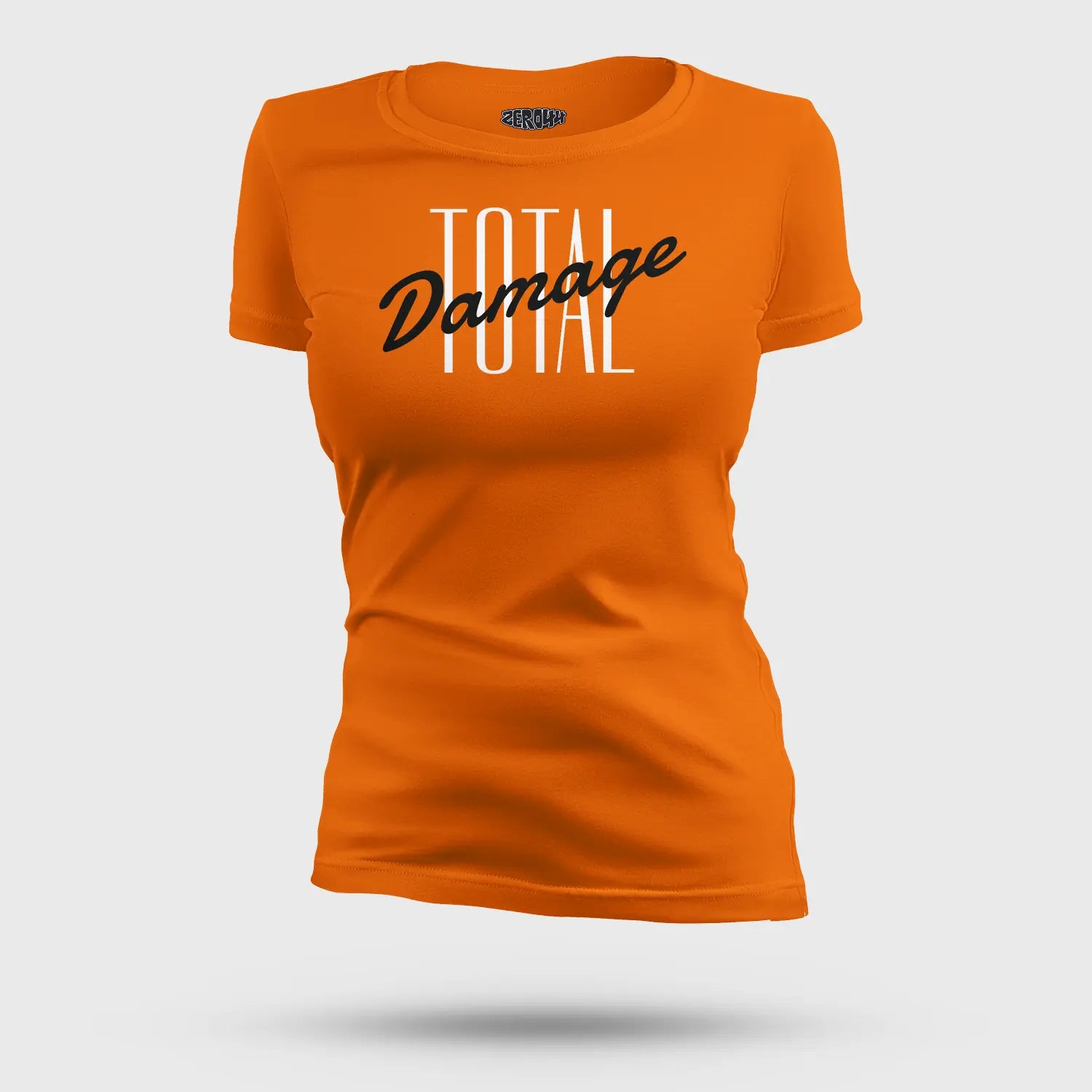 Total Damage Women's T-Shirt in Orange Color