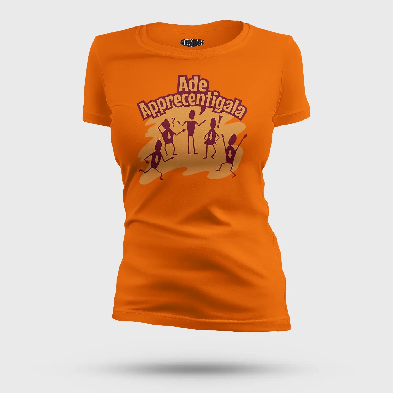 Ade Apprecentingala Women's T-Shirt in Orange Color