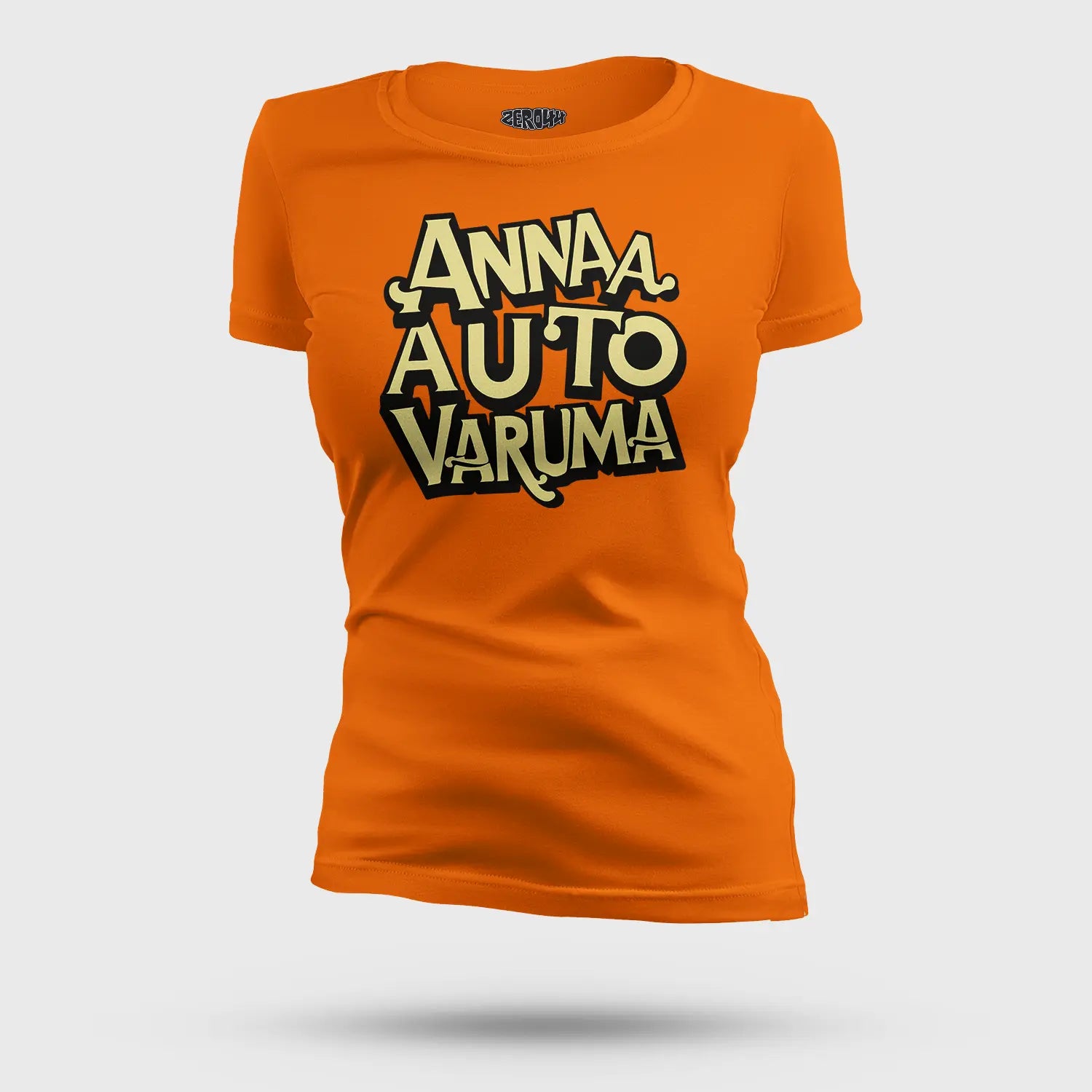 Anna Auto Varuma Women's T-Shirt in Orange Color
