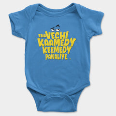 Ena Vechi Kaamedy Keemady Panaliye Onesie/Romper in Orchid Blue Color