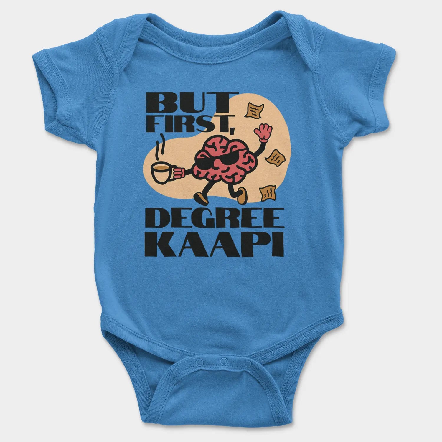 But First Degree Kaapi Onesie/Romper in Orchid Blue Color