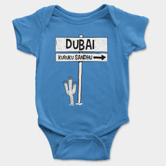 Dubai Kuruku Sandhu Onesie/Romper in Orchid Blue Color